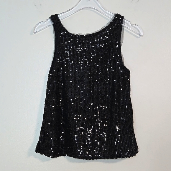 Zara Kids Black Sequin Tank, Size 6 ~ NWT - Picture 2 of 7